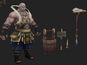 low poly 3d characters - imperial horse 3D Model