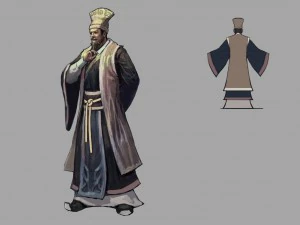 Proprietario di un negozio di alimentari con personaggi 3D low poly Modello 3D