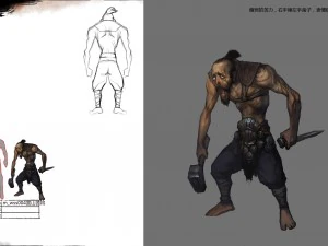 karakter 3d poli rendah-pahit gunung Model 3D