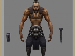 low poly 3d characters-mountain bitter Modelo 3D