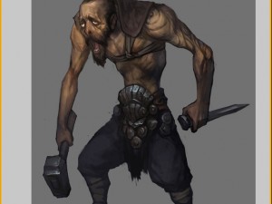 low poly 3d characters-mountain bitter Modelo 3D
