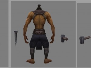low poly 3d characters-mountain bitter Modelo 3D