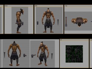 low poly 3d characters-mountain bitter Modelo 3D