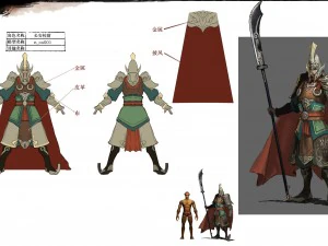 personnages 3d low poly-chang an zhongyu Modèle 3D