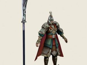 low poly 3d characters-chang an zhongyu 3D 模型