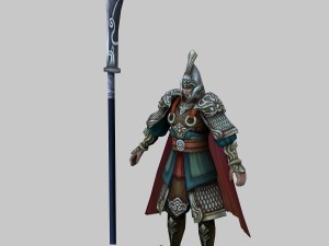 low poly 3d characters-chang an zhongyu 3D 模型
