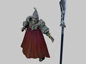 low poly 3d characters-chang an zhongyu 3D 模型