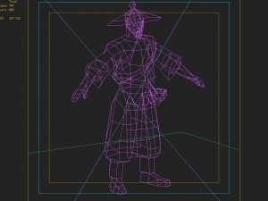 low poly 3d characters- chang an tourists Modello 3D