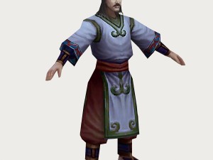 low poly 3d characters - changan tourists 03 Model 3D