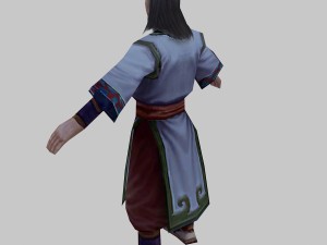 low poly 3d characters - changan tourists 03 Model 3D