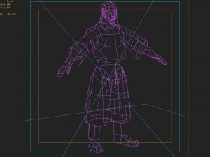 low poly 3d characters - changan tourists 03 Model 3D