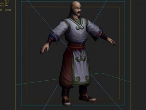 low poly 3d characters - changan tourists 03 Model 3D