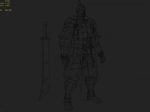 low poly 3d characters - general town hall Model 3D