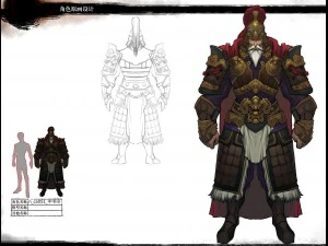 low poly 3d characters-general of the town 3D Model