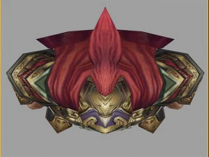 low poly 3d characters-general of the town 3D Model