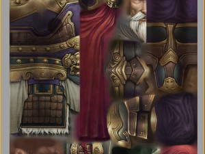 low poly 3d characters-general of the town Modèle 3D