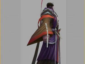 low poly 3d characters- value day gong cao 3D Model