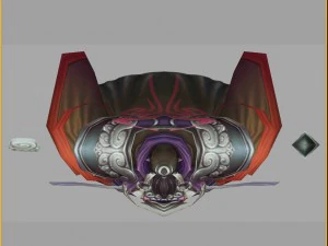 low poly 3d characters- value day gong cao 3D Model
