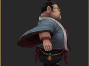 low poly 3d characters-pig 3D Model