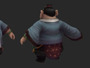 low poly 3d characters-pig 3D Model