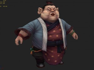 low poly 3d characters-pig 3D Model