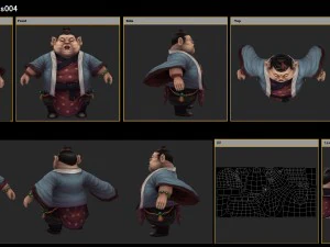 low poly 3d characters-pig 3D Model