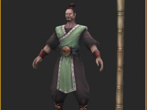 low poly 3d characters-zhuangding 3D Model