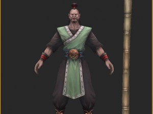 low poly 3d characters-zhuangding Model 3D