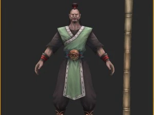 low poly 3d characters-zhuangding 3D Model