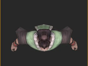 low poly 3d characters-zhuangding 3D Model