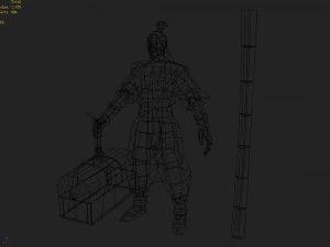 low poly 3d characters-zhuangding 3D Model