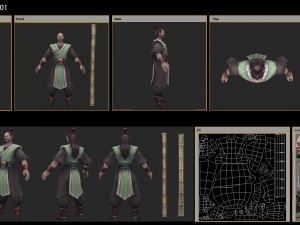 low poly 3d characters-zhuangding Model 3D
