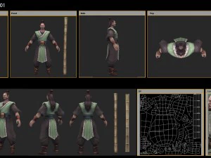low poly 3d characters-zhuangding 3D Model