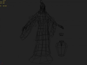 low poly 3d characters-drunk people Modello 3D