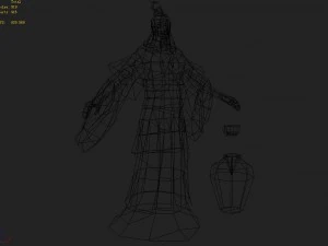 low poly 3d characters-drunk people 3D Model