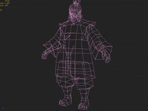 low poly 3d characters - mount businessman 3D Модель
