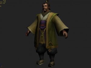 low poly 3d characters - mount businessman 3D Модель