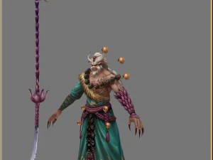 low poly 3d women - kyushu 3D Model