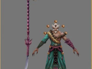 low poly 3d women - kyushu 3D Model