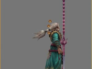 low poly 3d women - kyushu 3D Model