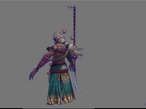 low poly 3d women - kyushu 3D Модель