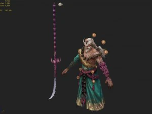low poly 3d women - kyushu 3D Model