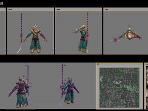 low poly 3d women - kyushu 3D Модель