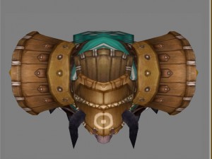 plate set - cow devil Modèle 3D