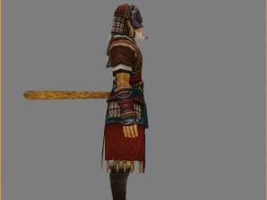 cloth set - monkey 02 Model 3D