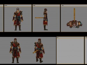cloth set - monkey 02 Model 3D