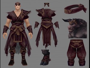 cloth set - monkey 03 3D मॉडल