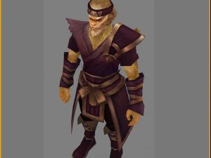 cloth set - monkey 03 3D Model