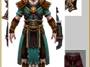 cloth set - monkey 04 3D Model