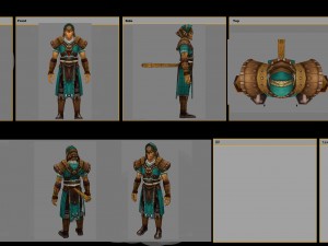 cloth set - monkey 04 Model 3D